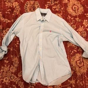 Ralph Lauren Blue/White button down